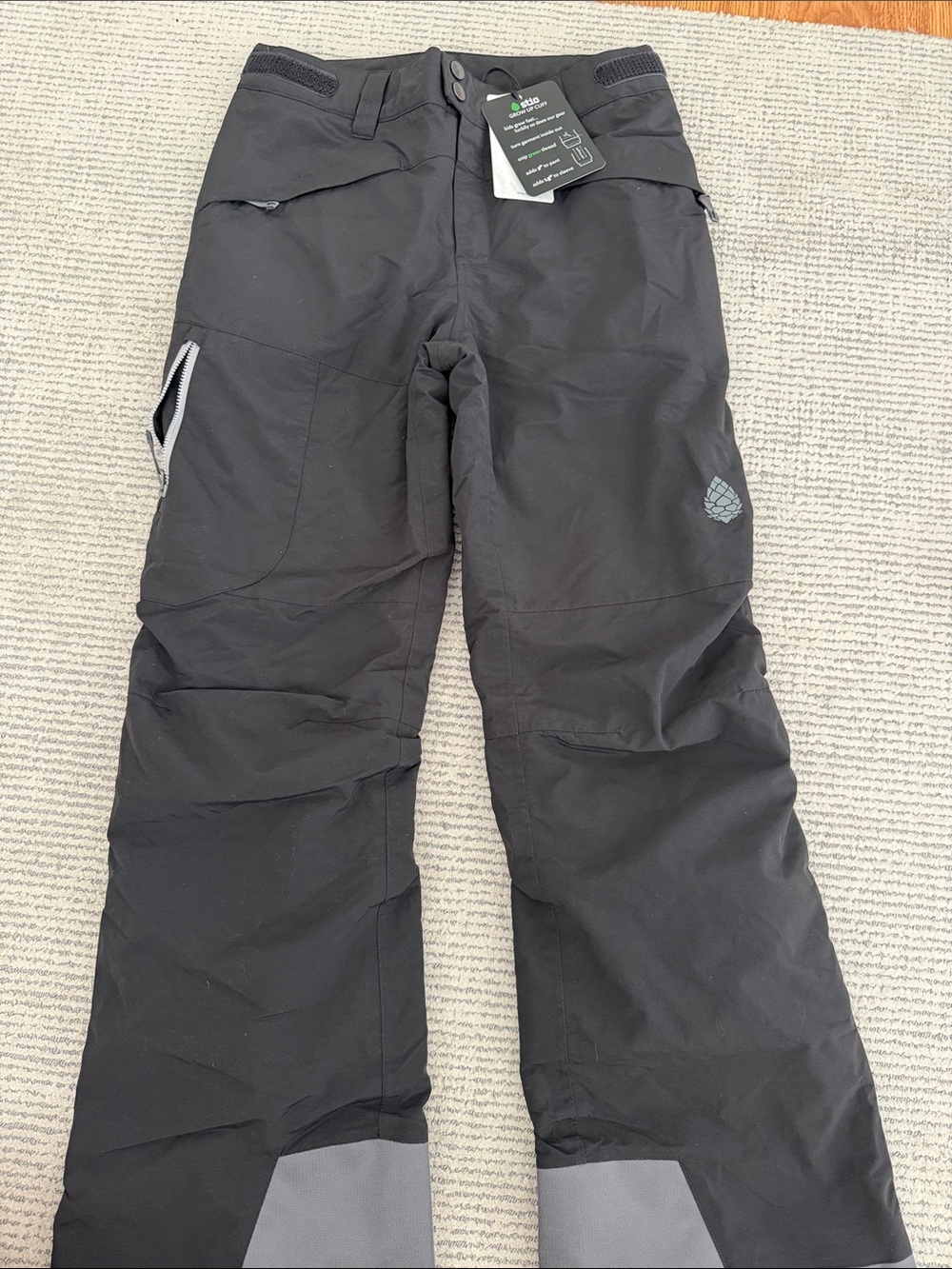 NWT Stio Kids Rafferty  Black ski Pants size xl/14